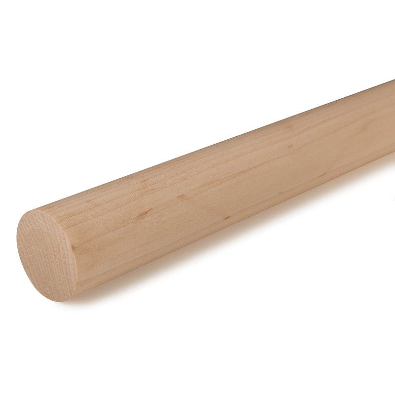 36" Round Wood Dowel - Species:Maple - Diameter:1-1/4"